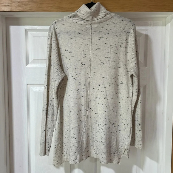 Calvin Klein Sweater Turtleneck Lightweight Top Knit Long Sleeve Speckled Size L - Picture 5 of 11